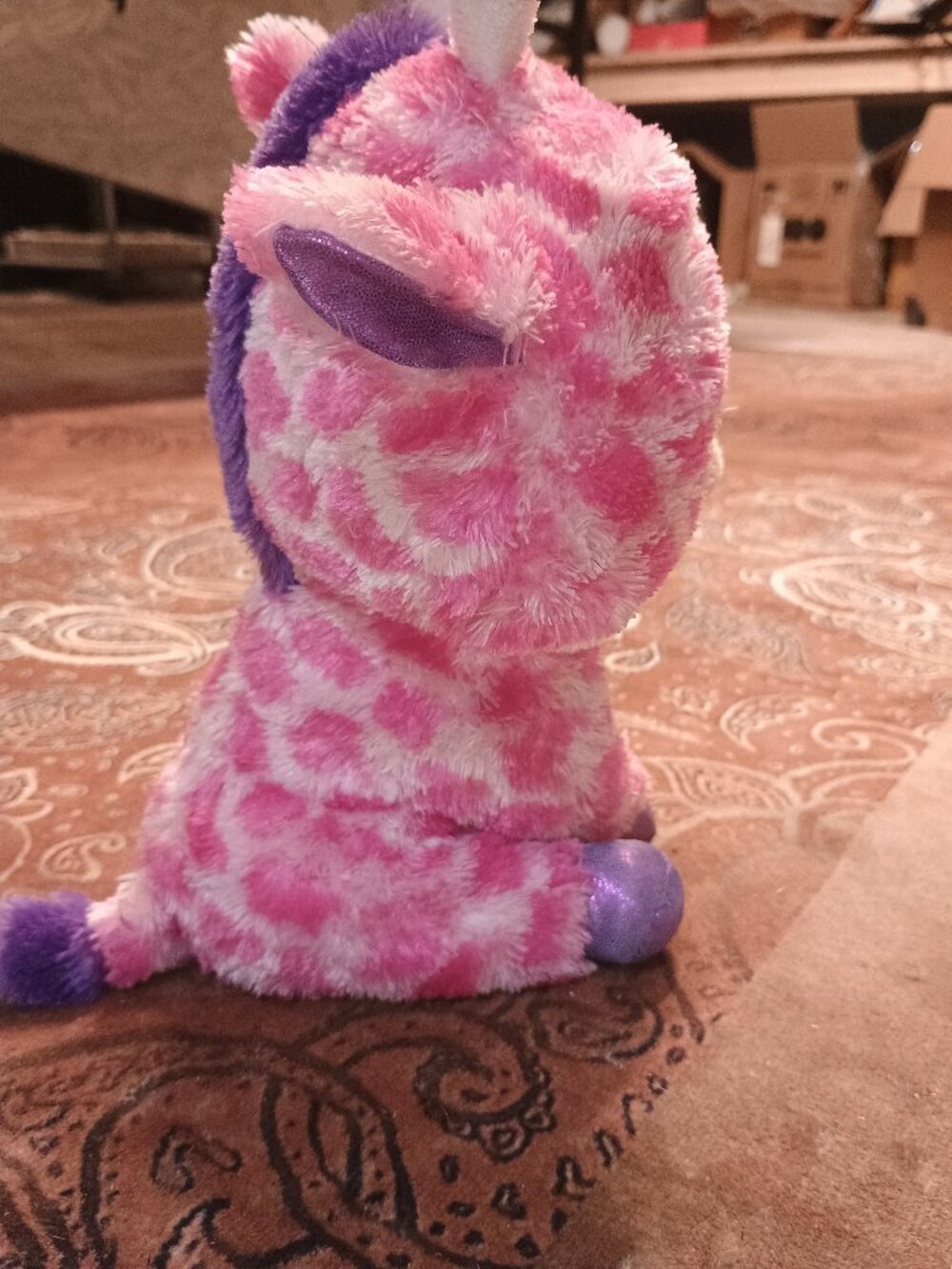 Ty Beanie Boos Pink Unicorn Plush Toy